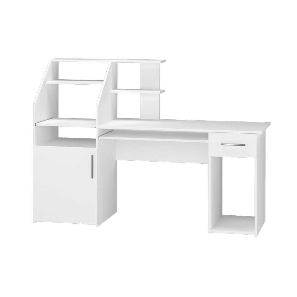 Schreibtisch "Edwin" Weiß 166 x 50.5 cm Vicco