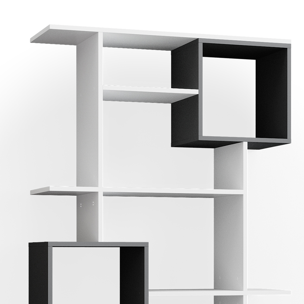 meuble de rangement cube "Cube", Blanc/Anthracite, 92 x 187.7 cm, Vicco
