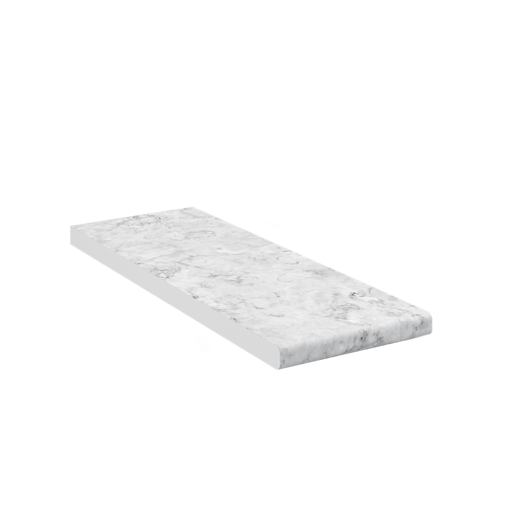 Küchenarbeitsplatte "R-Line" Marmor Weiß 20 cm Vicco