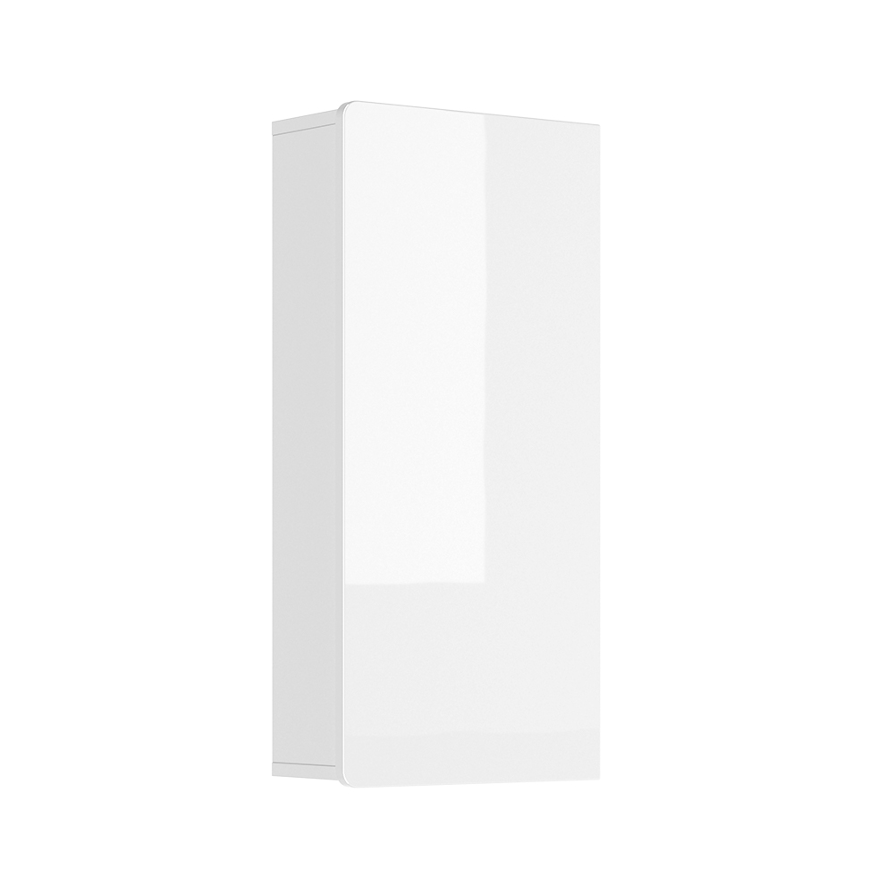 Kopalniška omarica "Izan", Bela visok sijaj, 36.6 x 76.6 cm, Vicco