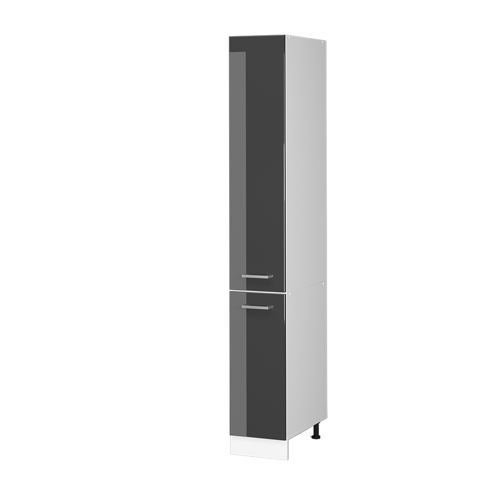 Apotekarska omarica "R-Line", Antracit z visokim sijajem/Bela, 30 cm, Vicco