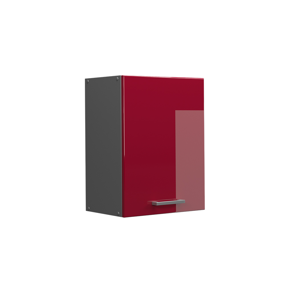 Stenska omara "R-Line", Bordo rdeča barva visokega sijaja/Antracit, 45 cm, Vicco