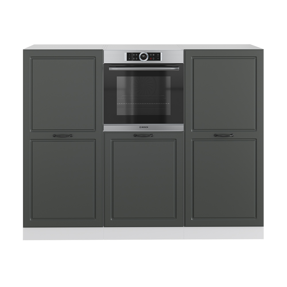 Cuisine équipée Vicco R-Line Angle 287x277 Cm - Chêne Anthracite Brillant