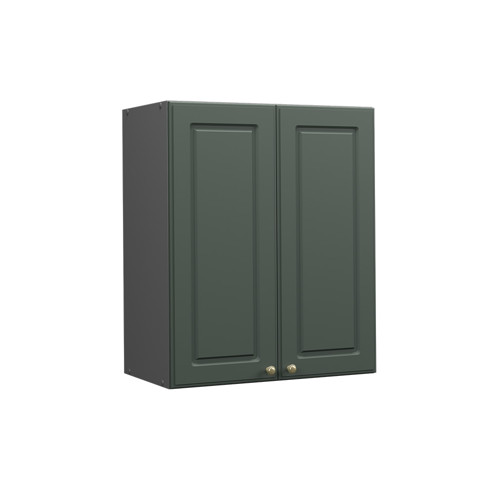 Armoire Murale Cuisine Noire 80x31x60 Cm - 2 Portes, 2 étagères - Aggloméré, à Monter - 7