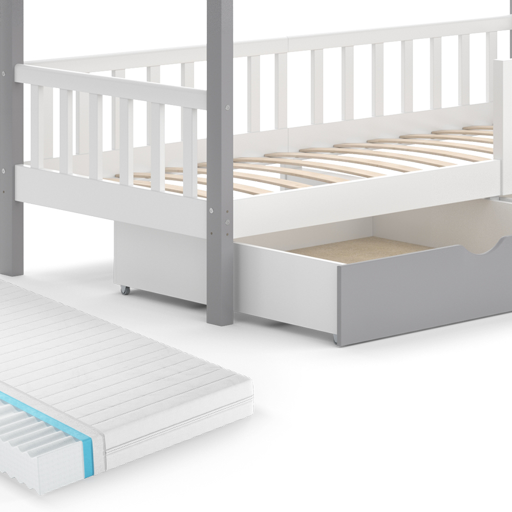 Vitalispa Kindermatratze 90x200 Cm - 10 Cm Kaltschaum Matratze Weiß