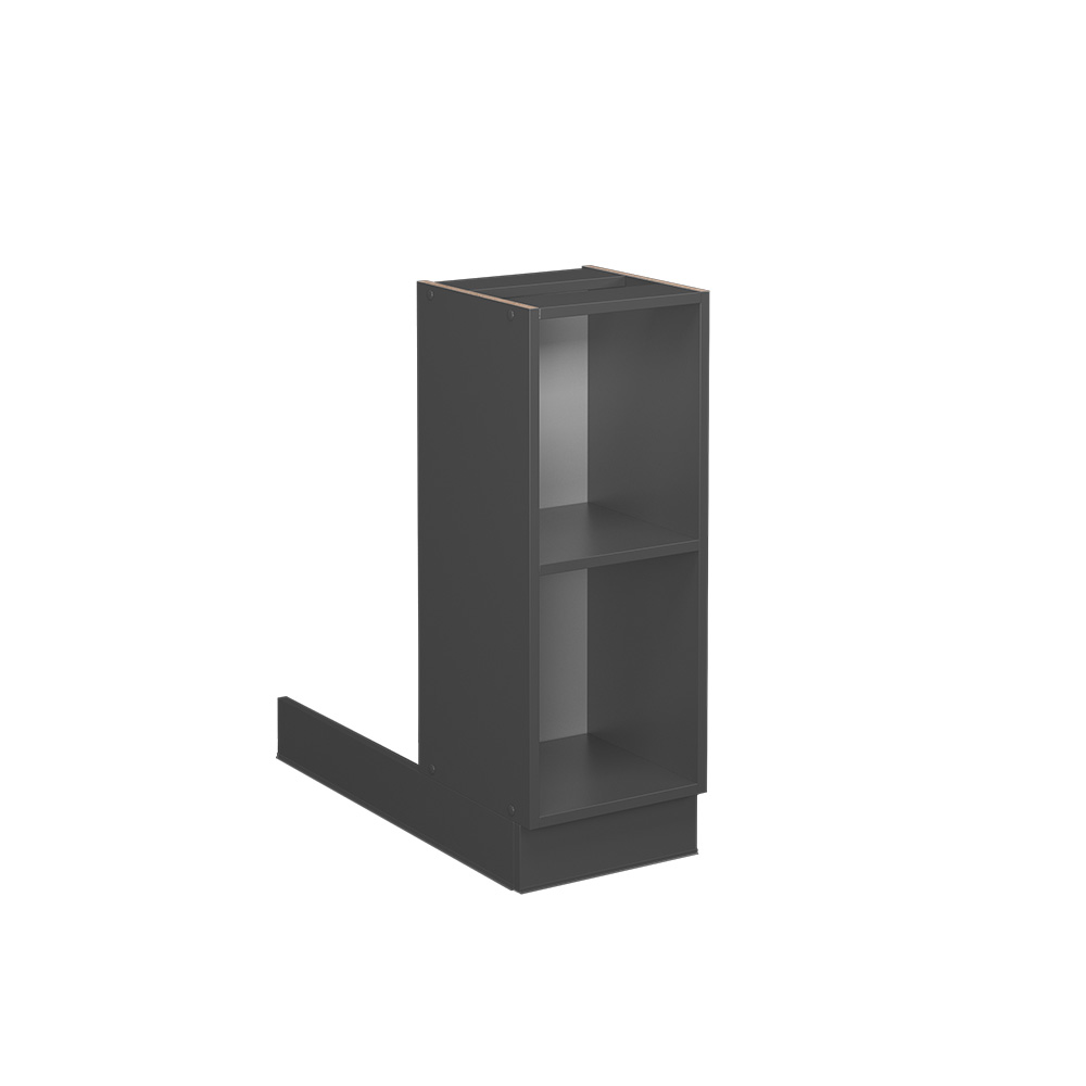 Meuble Bas Cuisine Vicco Fame-Line 15cm Anthracite - Sans Plan De Travail