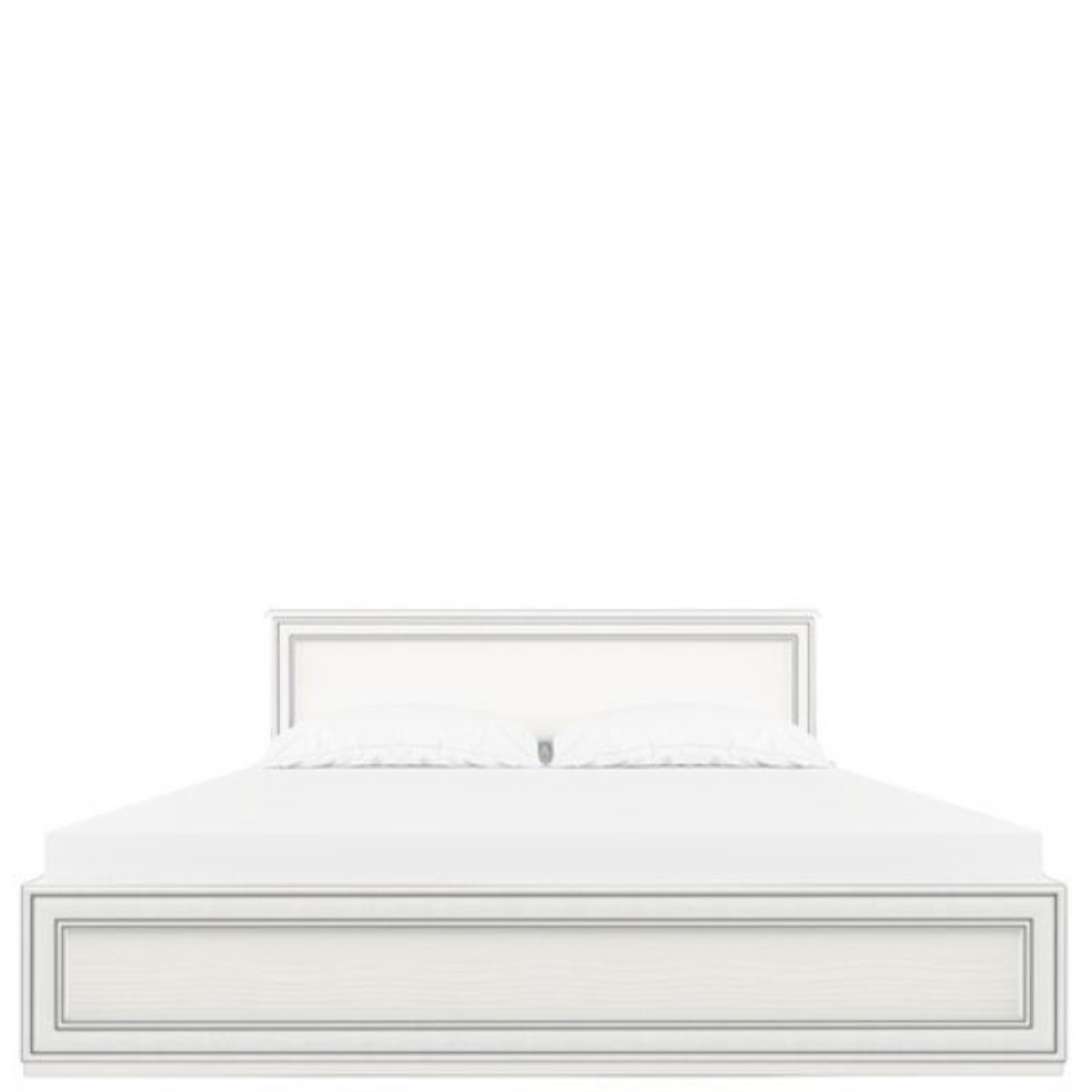 Schlafzimmerbett "Tifosi" Weiß 207.9 x 171.1 cm OK-Living