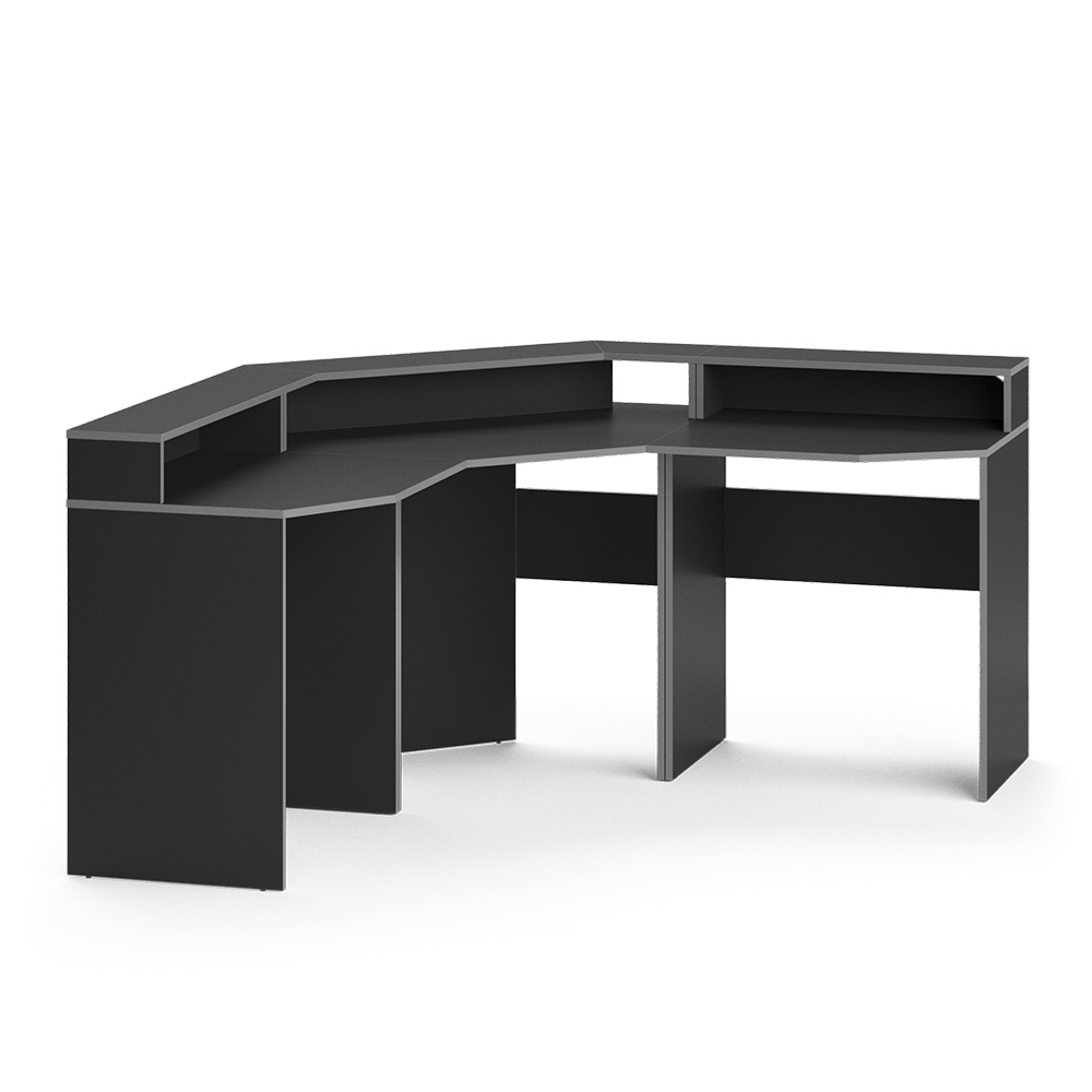 Igralna miza "Kron", Siva/Črna, 90 x 90 cm, Vicco