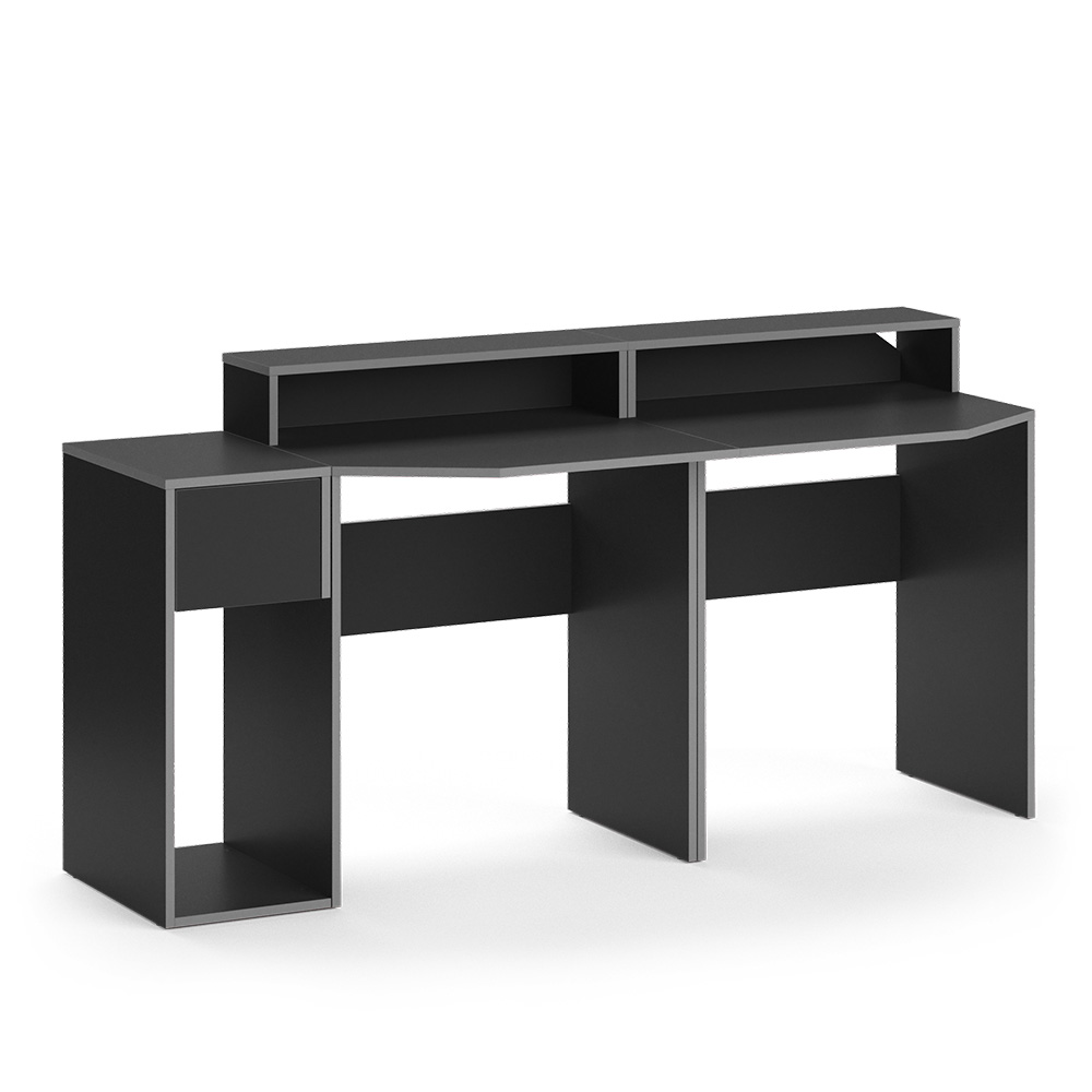 Igralna miza "Kron", Siva/Črna, 170 x 60 cm, Vicco