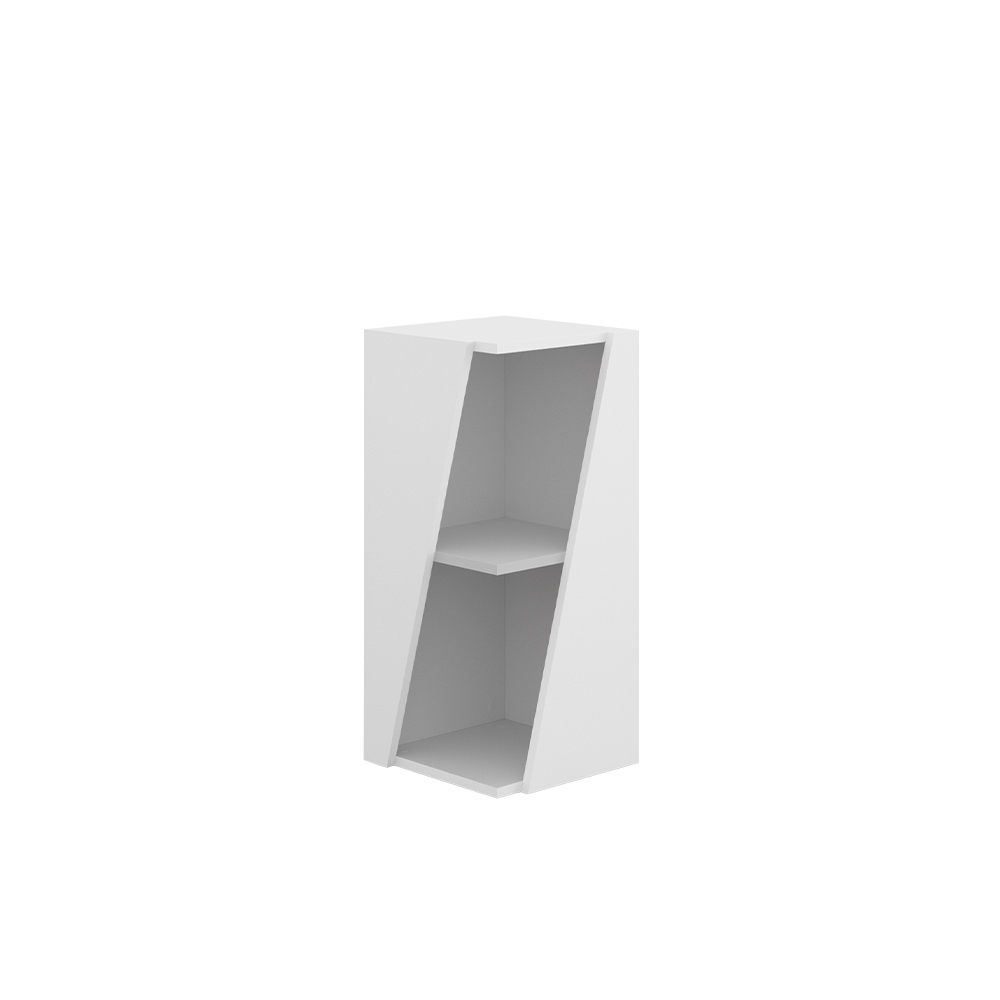Midischrank "Benno" Weiß 31.6 x 70.5 cm mit offenen Ablagen Vicco
