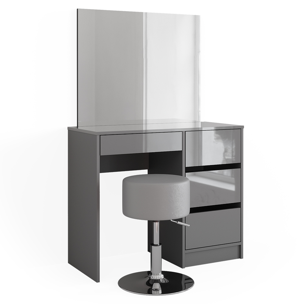 Coiffeuse Beatrice Avec Tabouret – VICCO – Blanc – 3 Tiroirs