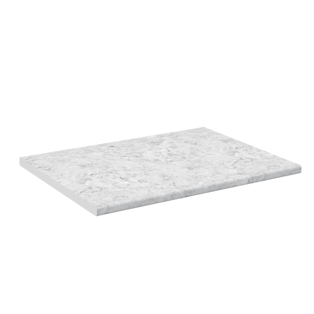 Vicco Küchenarbeitsplatte "R-Line", Marmor Weiß, 80 cm