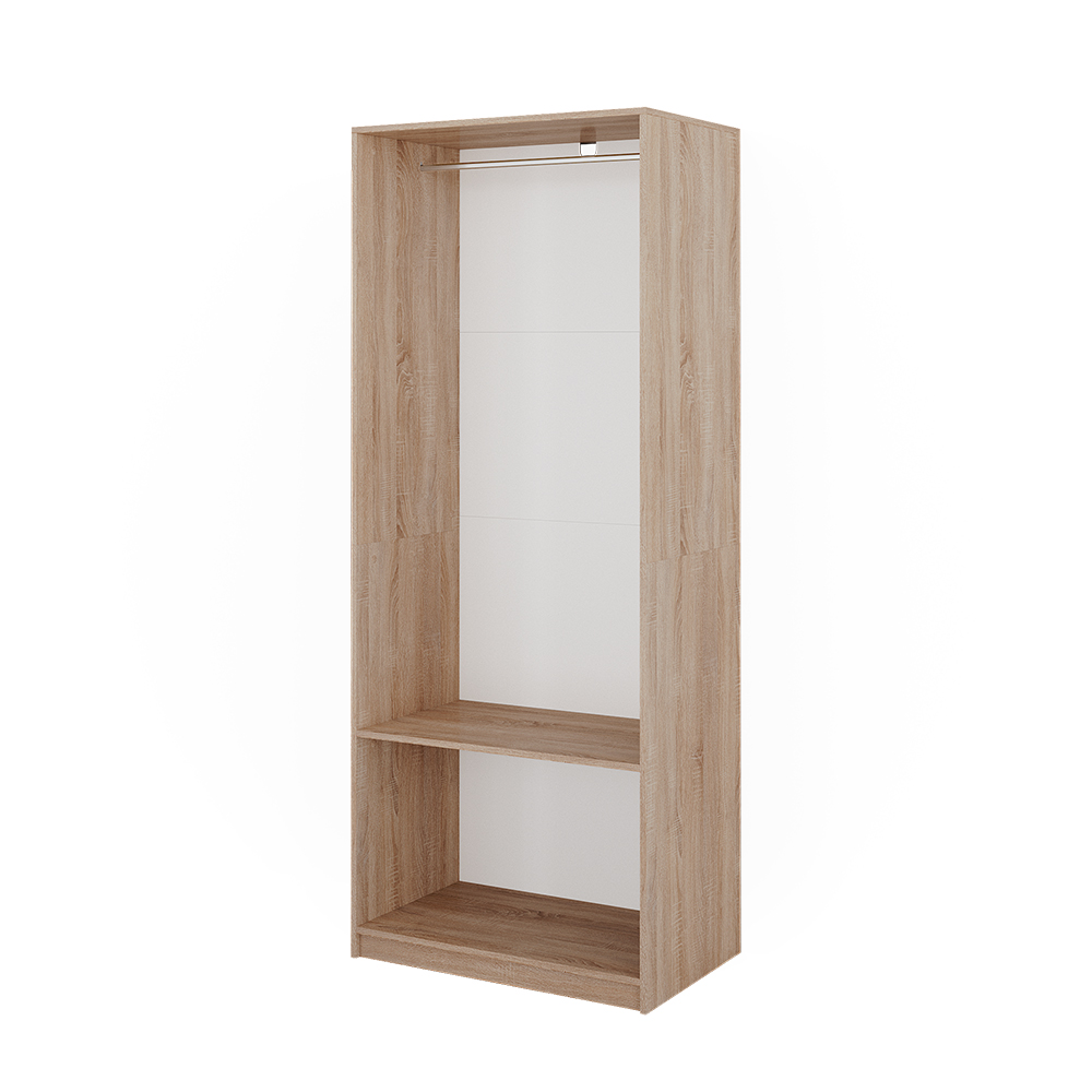 Vicco Armoire à vêtements Sonoma 100x200cm avec 2 tiroirs, Elmo