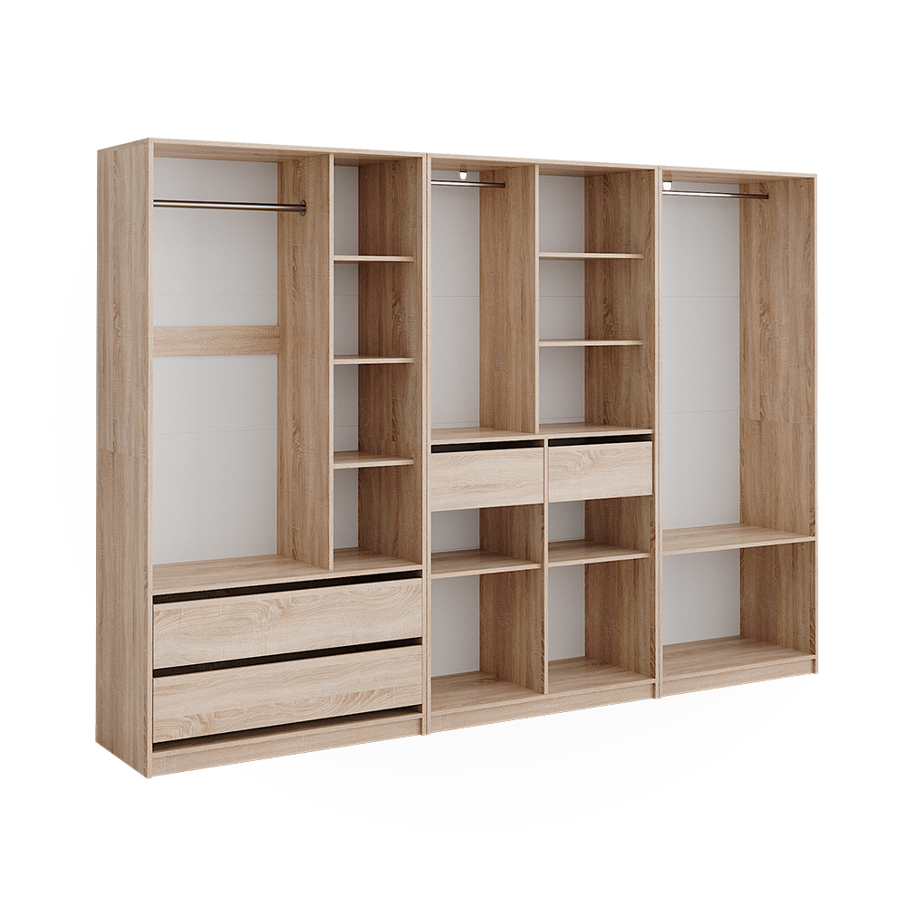 Dressing Xxl Vicco Penderie Elmo à Portes Battantes Sonoma 100 X 200 Cm Grand Dressing