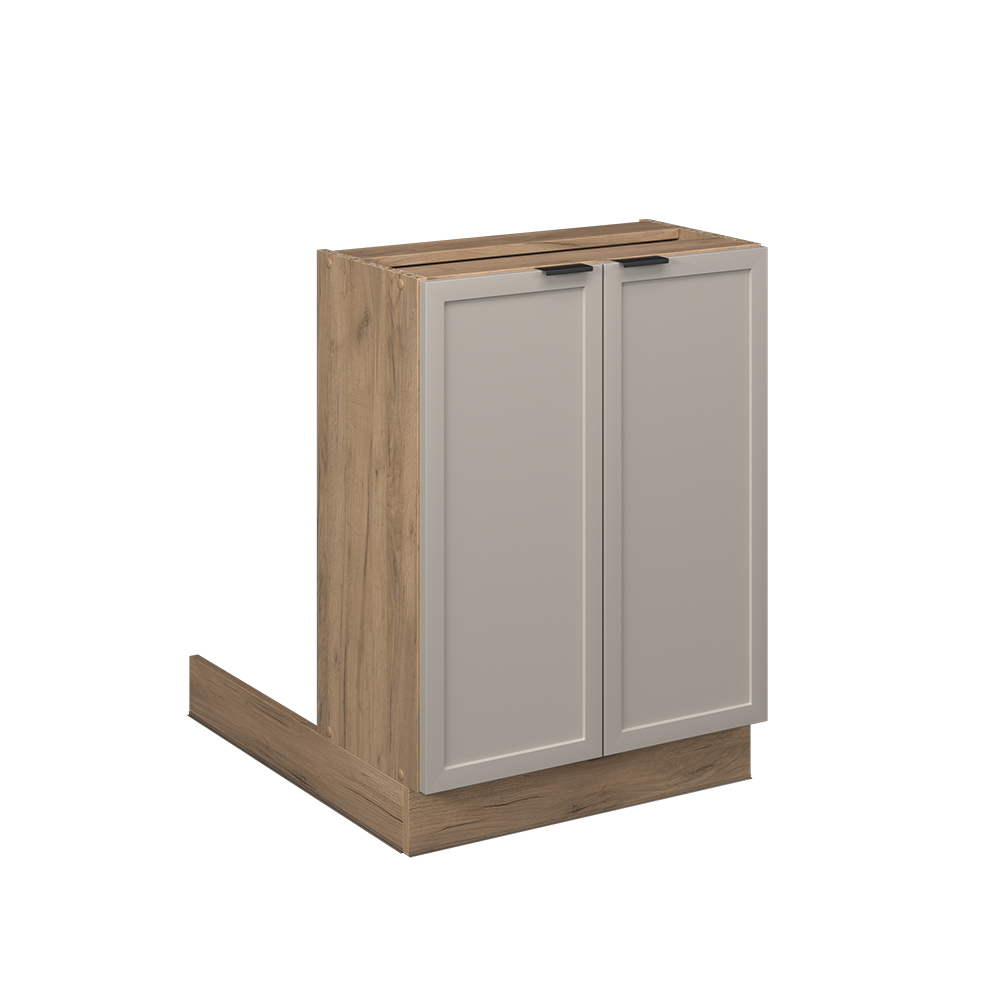 Îlot De Cuisine Vicco Fame-Line 90 Cm - Chêne/Anthracite - Neuf En Boîte