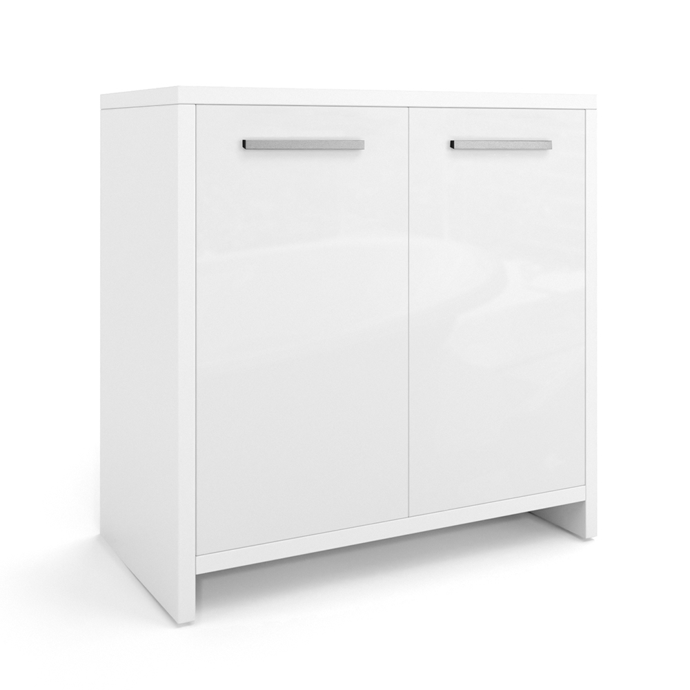Waschbeckenunterschrank "Kiko" Weiß Hochglanz 58 x 60 cm Vicco