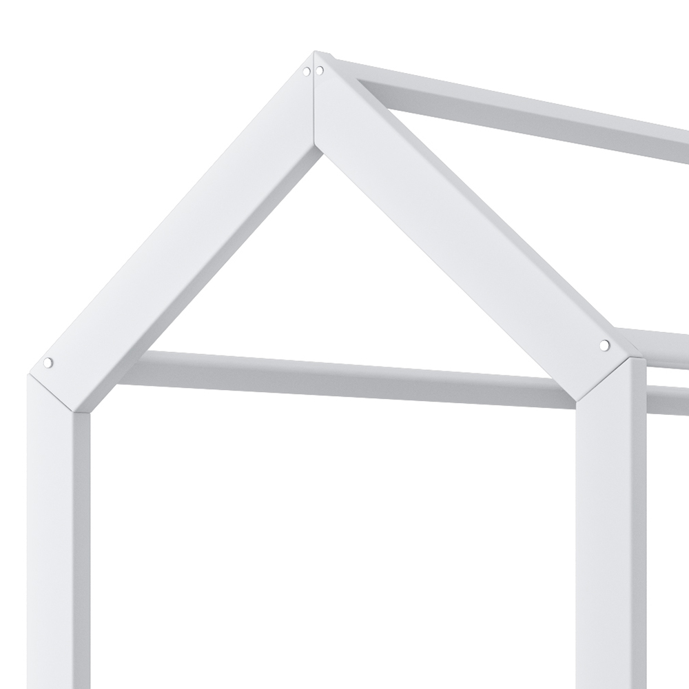 Lit de maison "Wiki", Blanc, 208 x 96 cm avec 2 tiroirs, Vitalispa