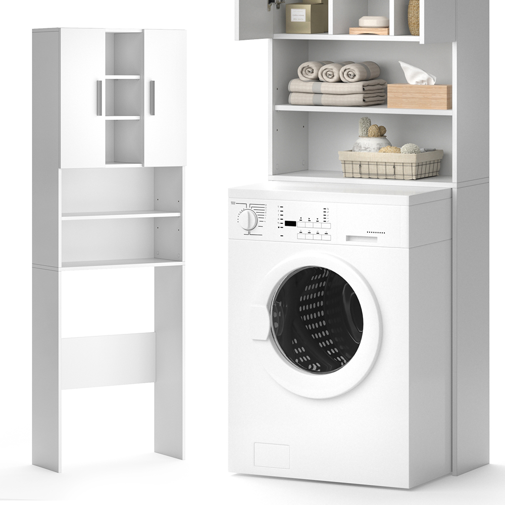 armoire machine à laver "Luis", Blanc, 190 x 64 cm, Vicco