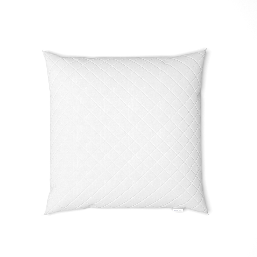 Oreiller , Blanc, 80 x 80 cm Set de 2, Vitalispa