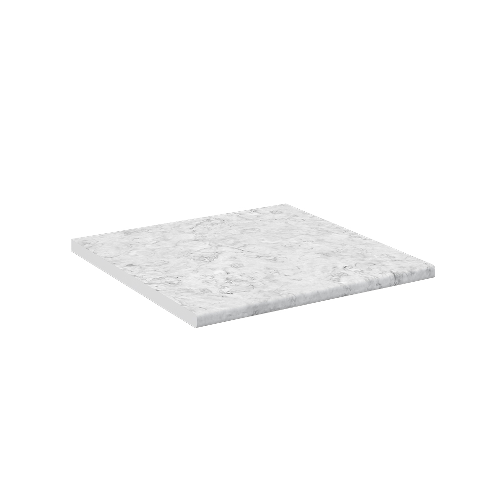 Küchenarbeitsplatte "R-Line" Marmor Weiß 60 cm Vicco
