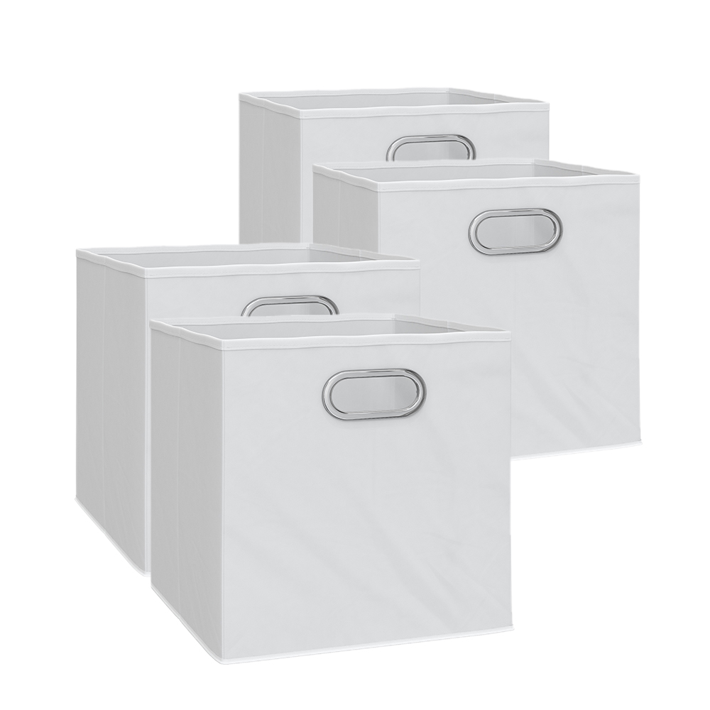 Faltbox Weiß 30 x 30 cm 4er Set Vicco