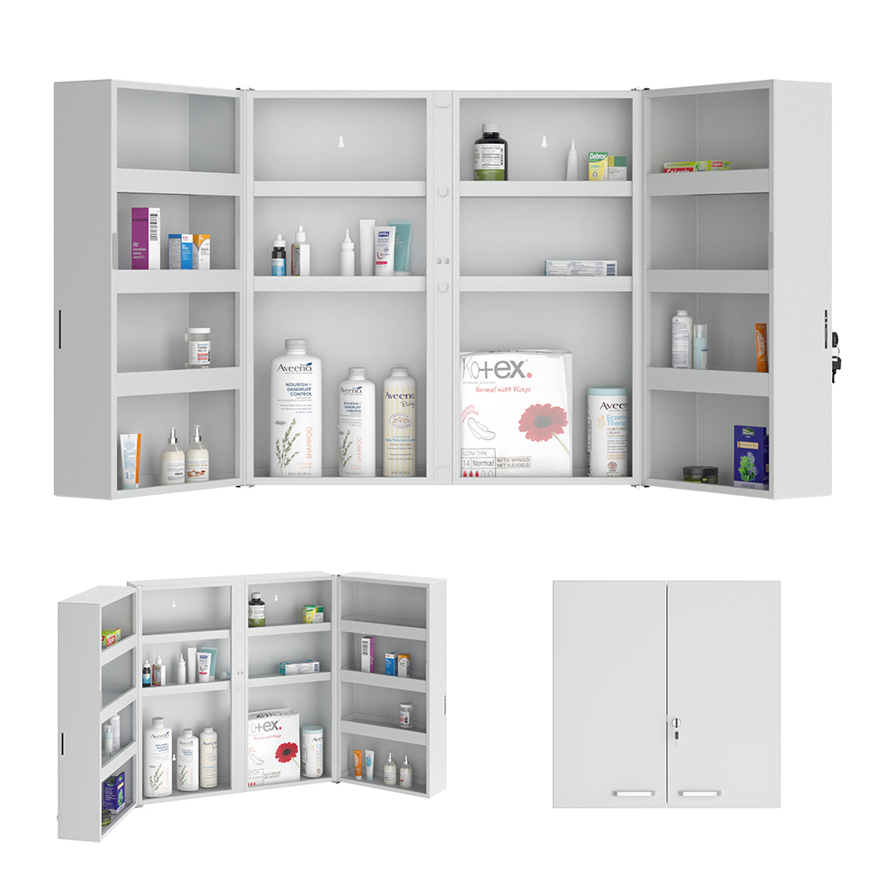 armoire à pharmacie , Gris, 53 x 53 cm, Vicco