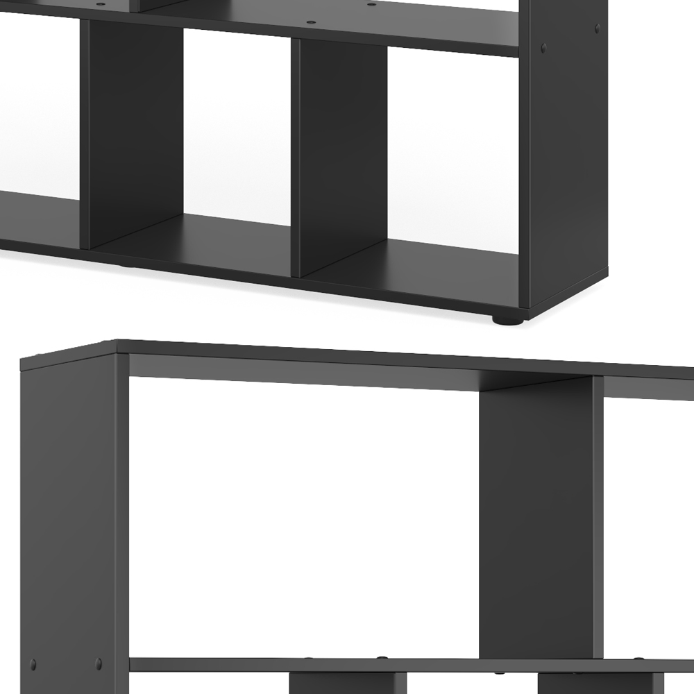 meuble de rangement cube "Pilar", Noir, 131.6 x 143 cm, Vicco