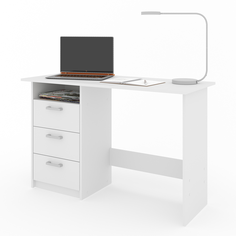 Schreibtisch "Meiko" Weiß 120 x 50 cm Vicco