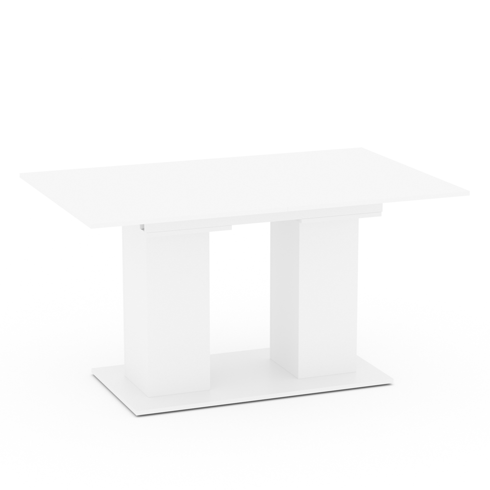 Jedilna miza "Dix", Bela, 140 x 90 cm, Vicco