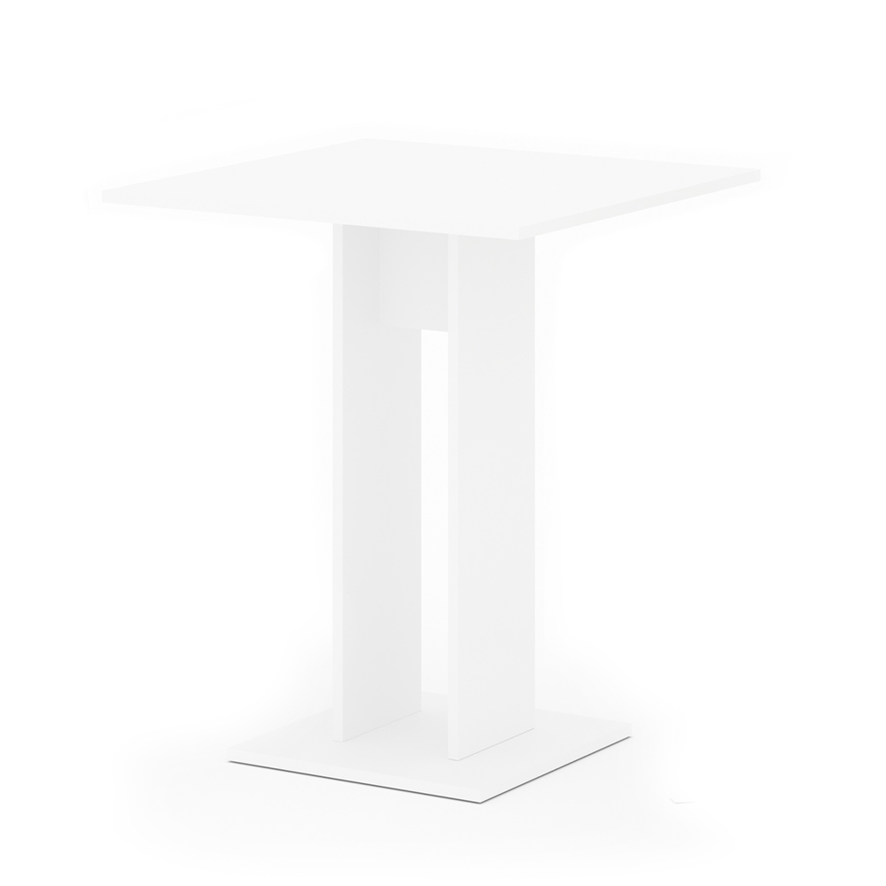 Table de salle à manger "Ewert", Blanc, 65 x 65 cm, Vicco