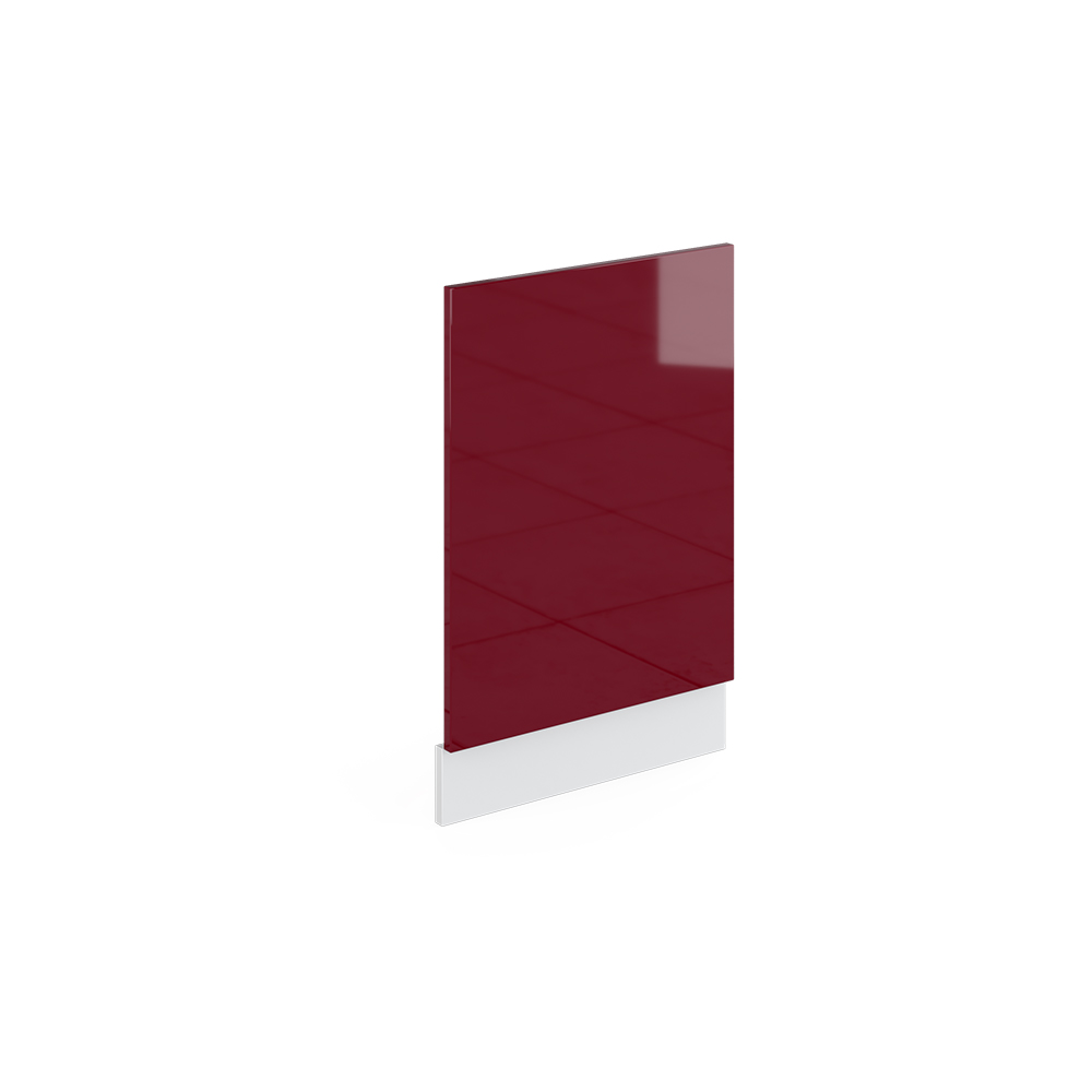 façade "R-Line", Rouge bordeaux Haute brillance/Blanc, 45 cm sans plan de travail, Vicco