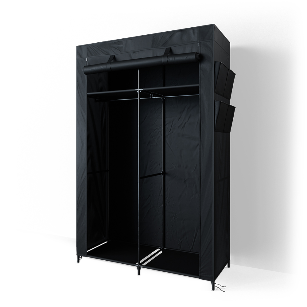armoire , Noir, 110 x 175 cm, Vicco