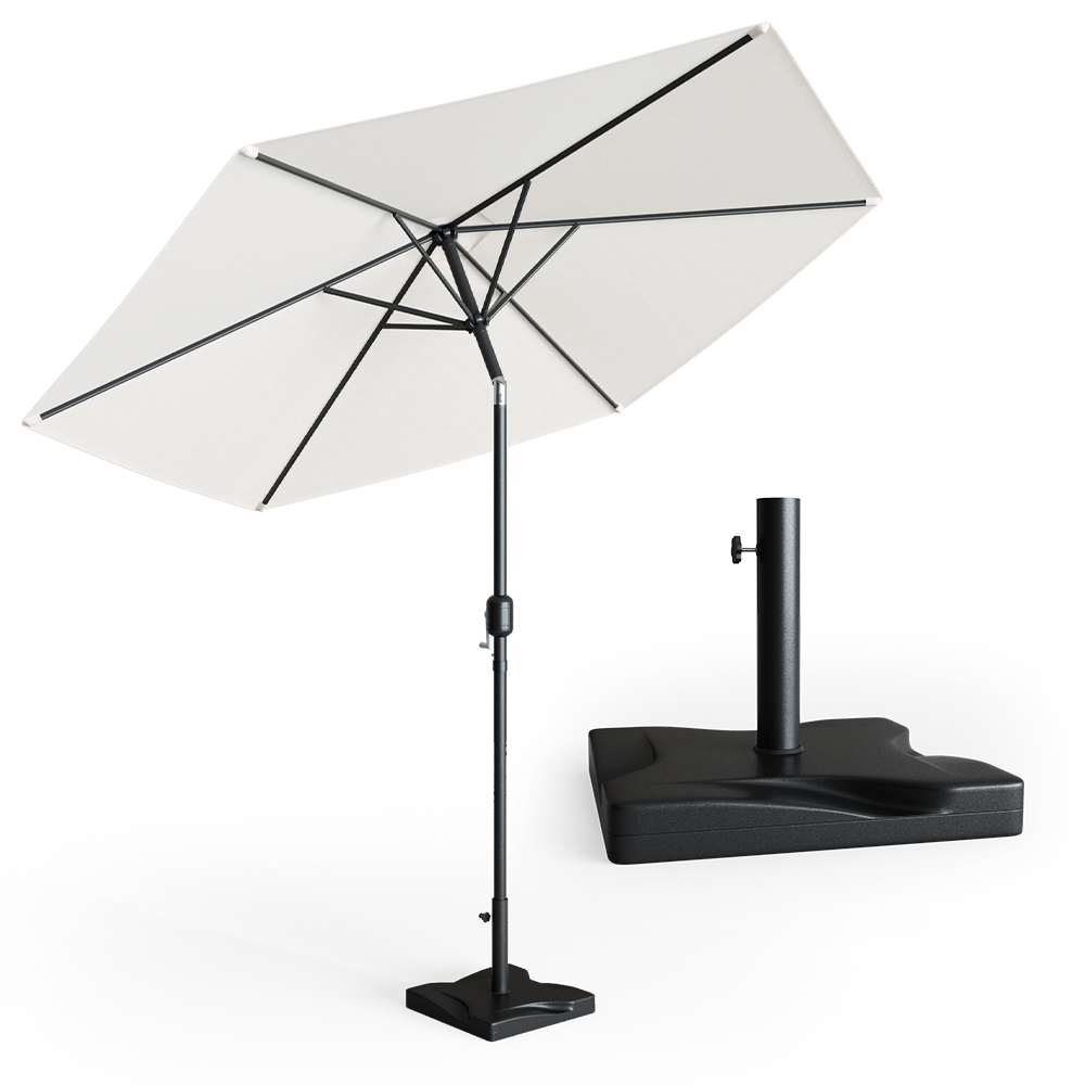 Pied de parasol , Anthracite, 42 x 42 cm, OK-Living
