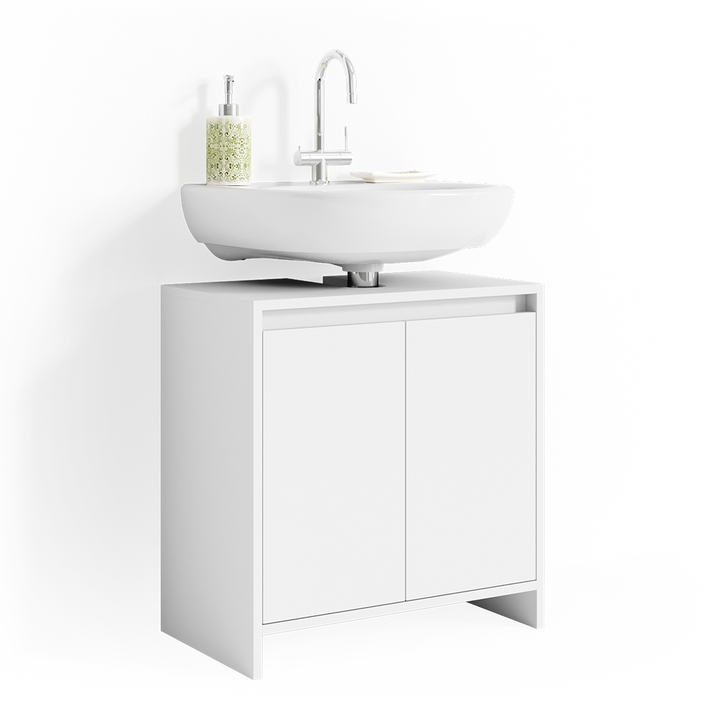 meuble sous vasque simple "Emma", Blanc, 58 x 60 cm, Vicco