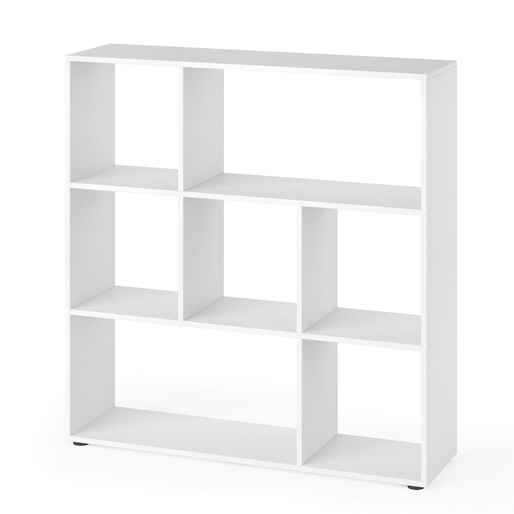 meuble de rangement cube "Nove", Blanc, 104 x 108 cm 7 compartiments, Vicco