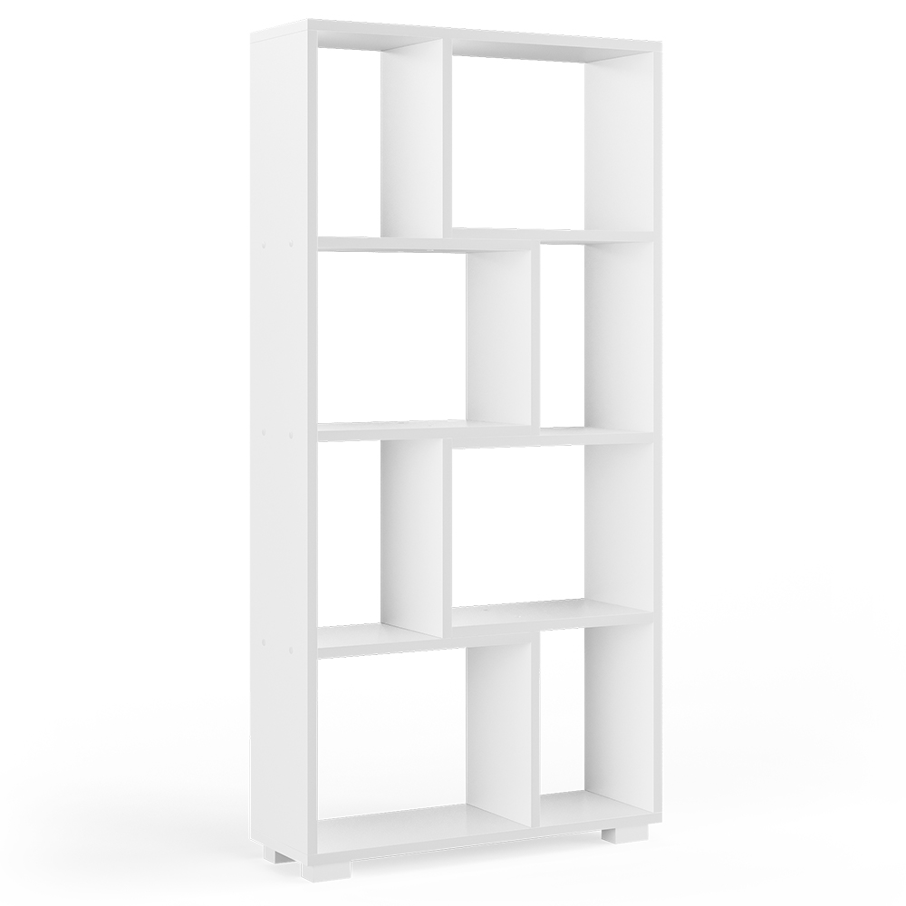 meuble de rangement cube "Domus", Blanc, 60 x 120 cm 8 compartiments, Vicco