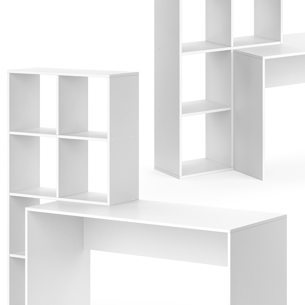Schreibtisch "Mara" Weiß 59 x 166.8 cm Vicco