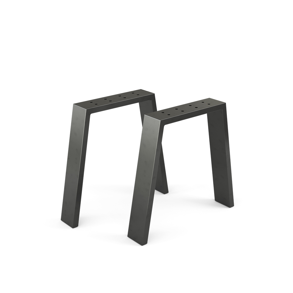 Pieds de table , Noir, 45 x 42 cm En forme de U, Vicco