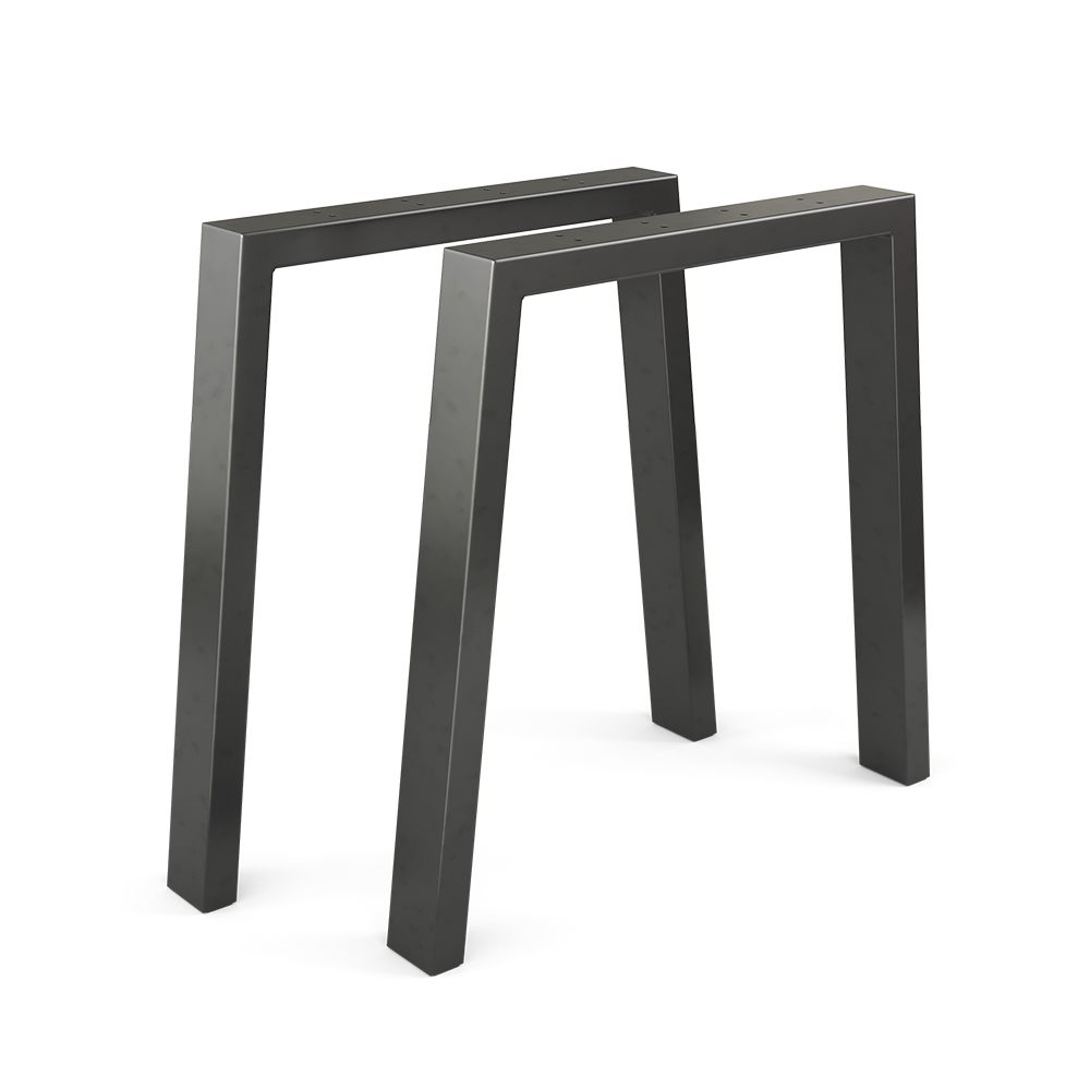 Pieds de table , Noir, 75 x 72 cm En forme de U, Vicco
