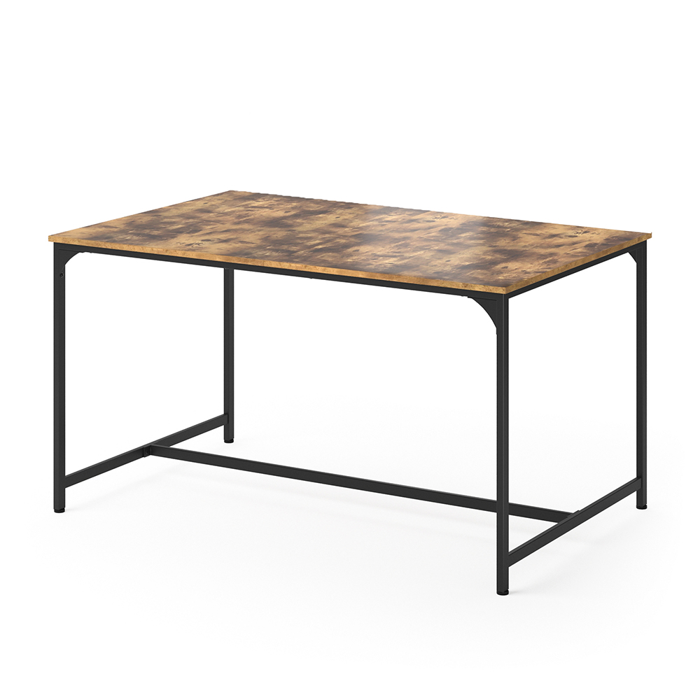 Table de salle à manger "Fyrk", Chêne rustique/Noir, 140 x 90 cm, Vicco