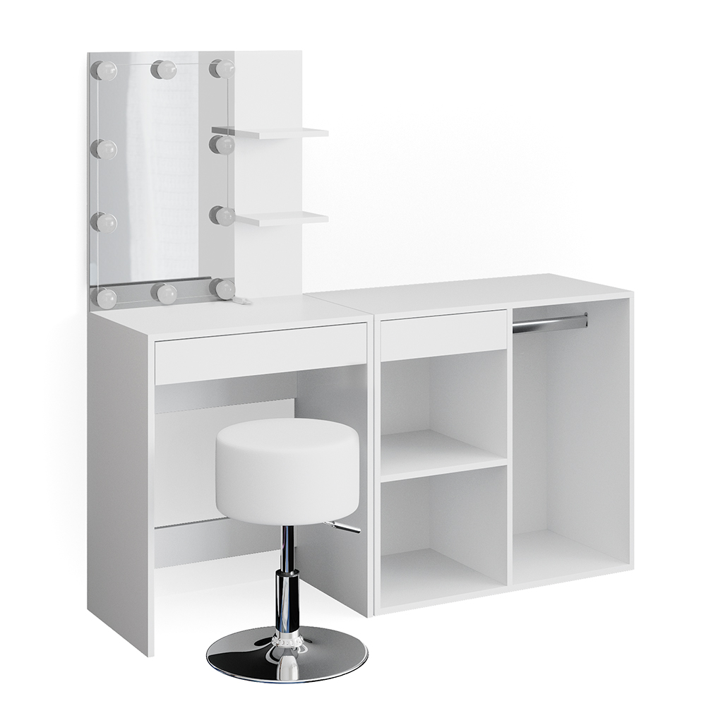 Bobbel Home Luxe Make-uptafel – Kaptafel - Wit | Leen Bakker
