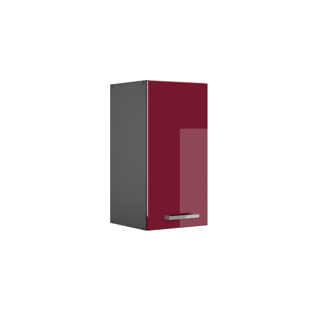 Vicco Mobiletto Base Cucina R-Line – Rosso Lucido 40 Cm – Senza Piano Lavoro – Antracite - 3