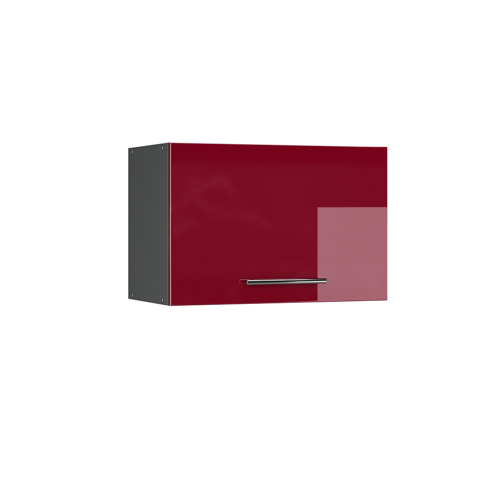 Stenska omara "Fame-Line", Bordo rdeča barva visokega sijaja/Antracit, 60 cm Ravna, Vicco