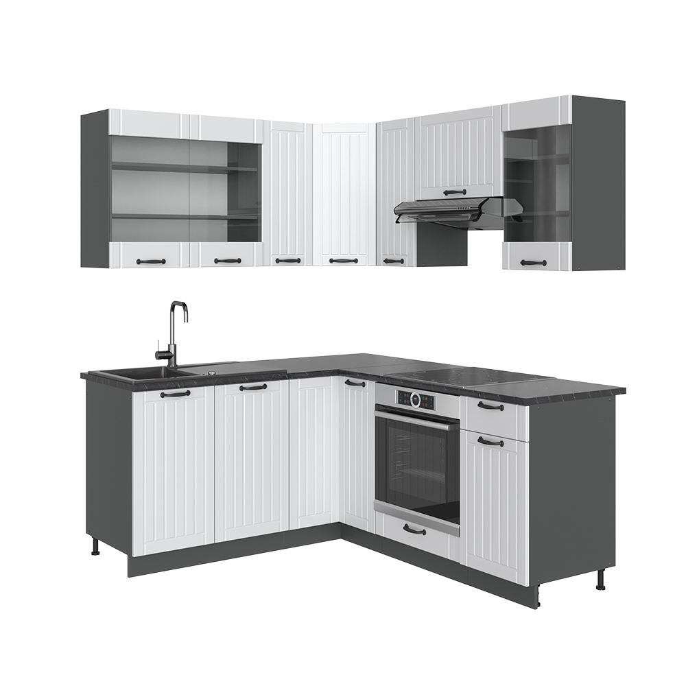 Armadio universale ad angolo R-Line Grigio-blu 86 cm con anta, senza piano di lavoro Vicco | Grigio-blu | Mobile angolare basso 86 cm | 406673136819808