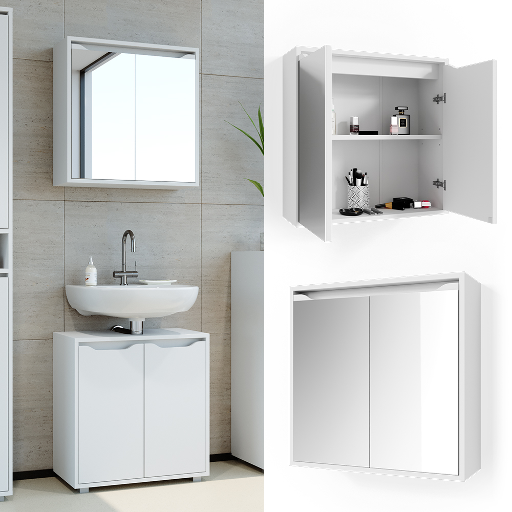 Acheter Vicco armoire de toilette "Ruben" en blanc OKliving