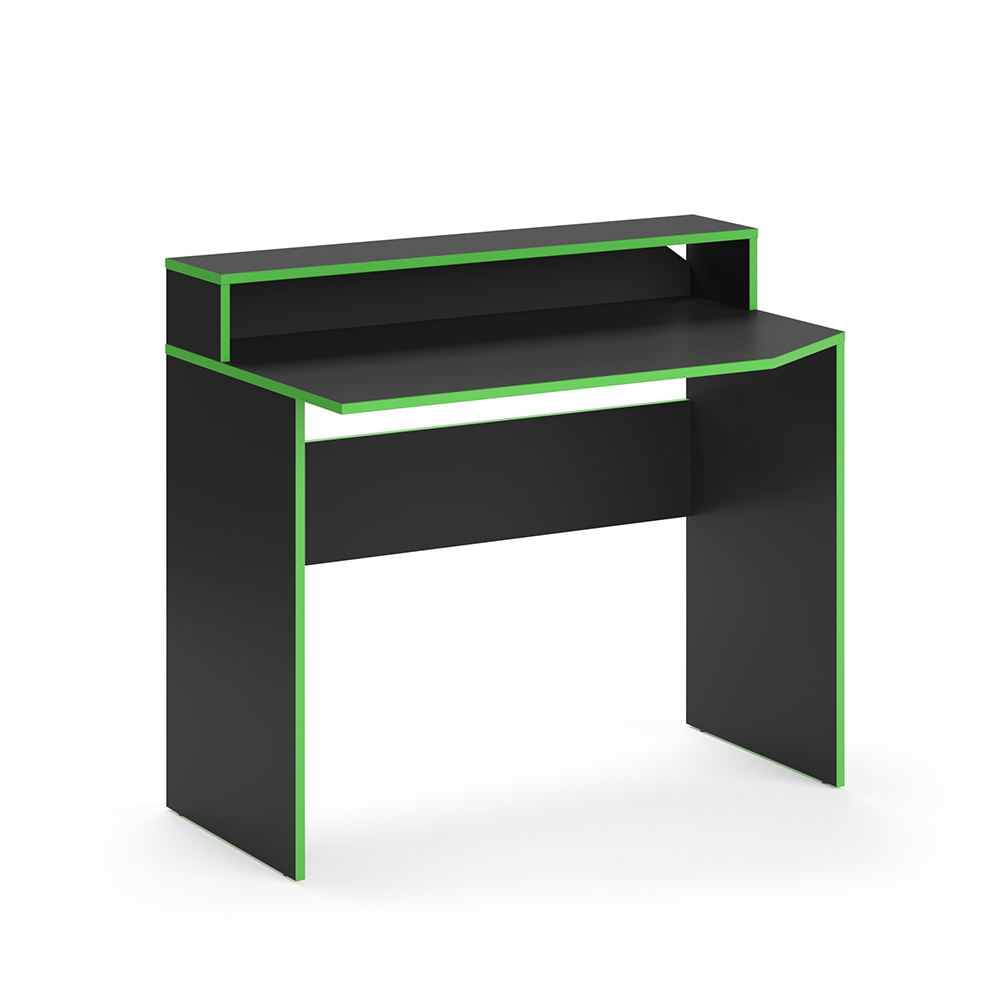 Igralna miza "Kron", Črna/zelena, 100 x 60 cm, Vicco